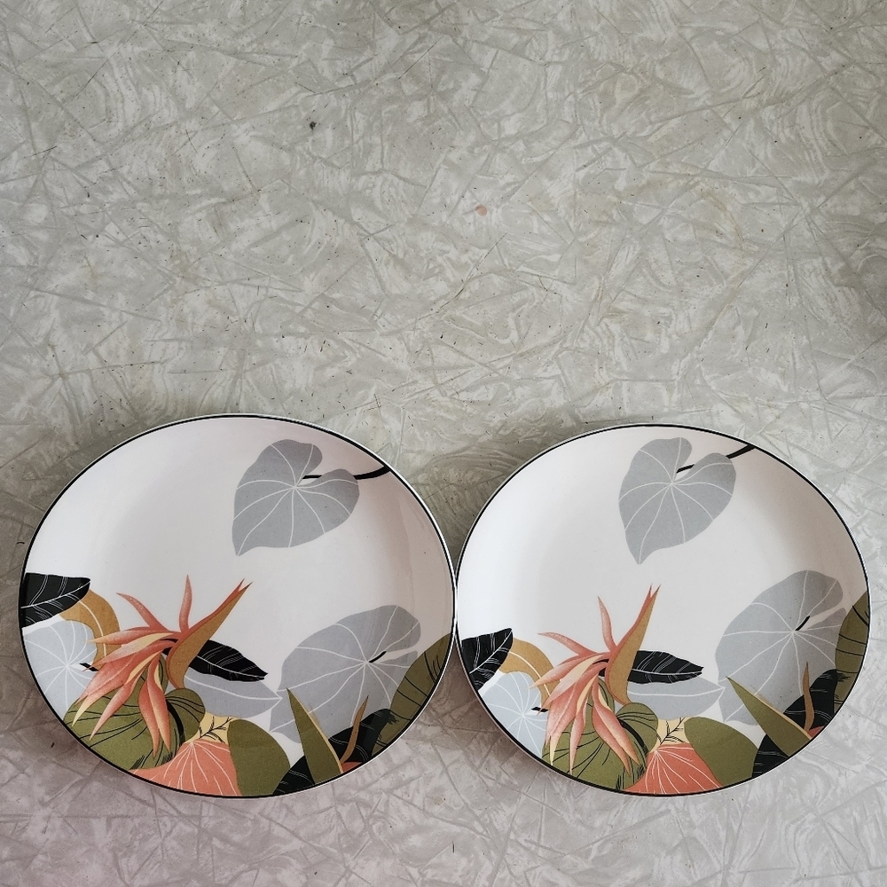 Sango Larry Laslo Collection Maui 2 Salad Plate Vintage 1986 8.5 Inches